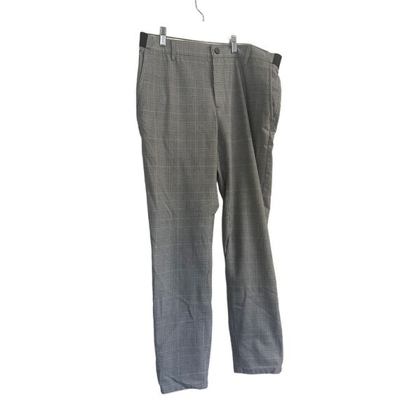 Zara Women's Gray With Belt Loop Side Pockets Plaid Wool Pants Size Large - Picture 1 of 8